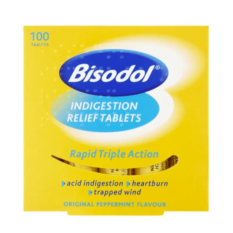 Bisodol Indigestion Relief 100 Tablets