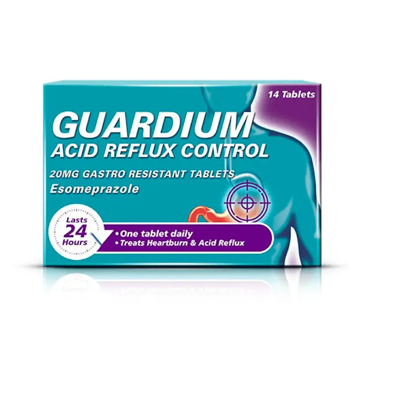 Guardium Esomeprazole Acid Reflux Control 14 Tablets